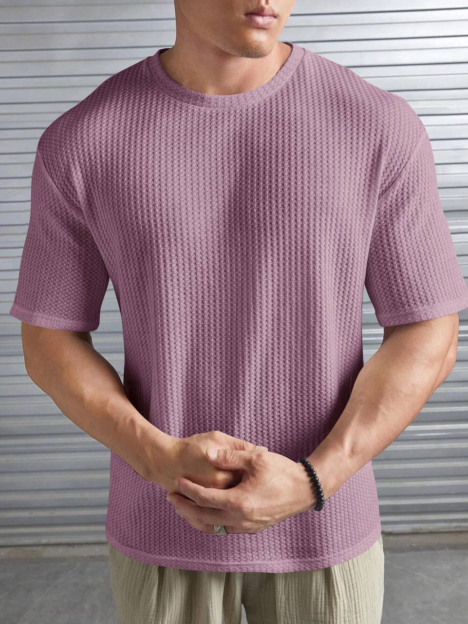 Men's Lightweight Summer Tshirt Lavender Color