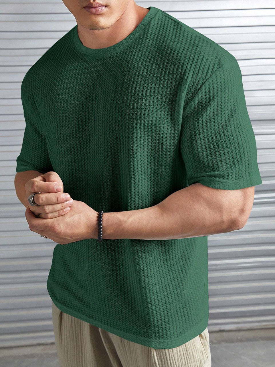 Men's Lightweight Summer Tshirt Green Color