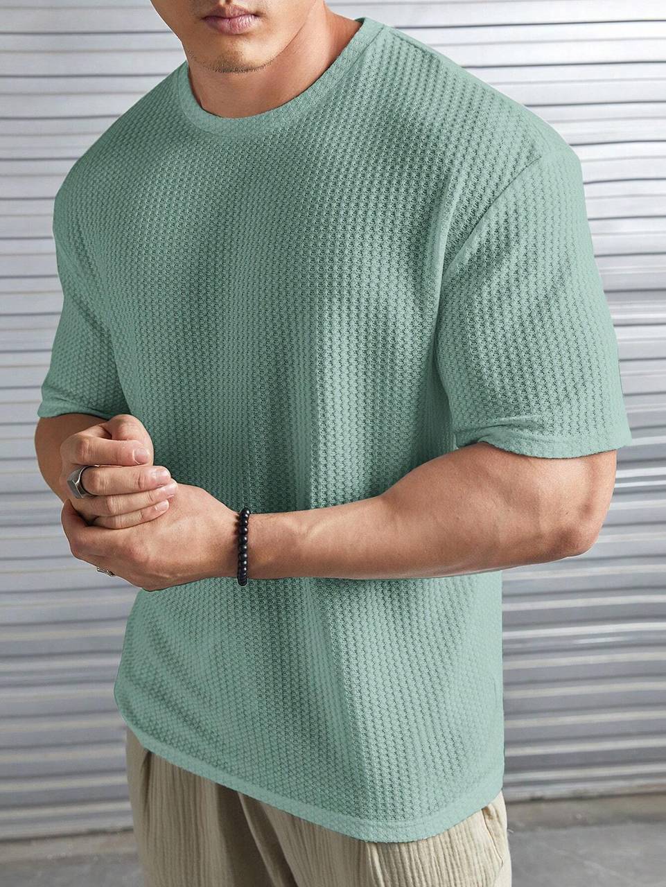 Men's Lightweight Summer Tshirt Light Green Color