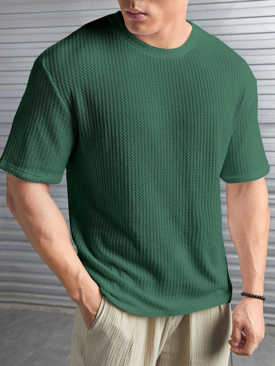 Men's Lightweight Summer Tshirt Green Color