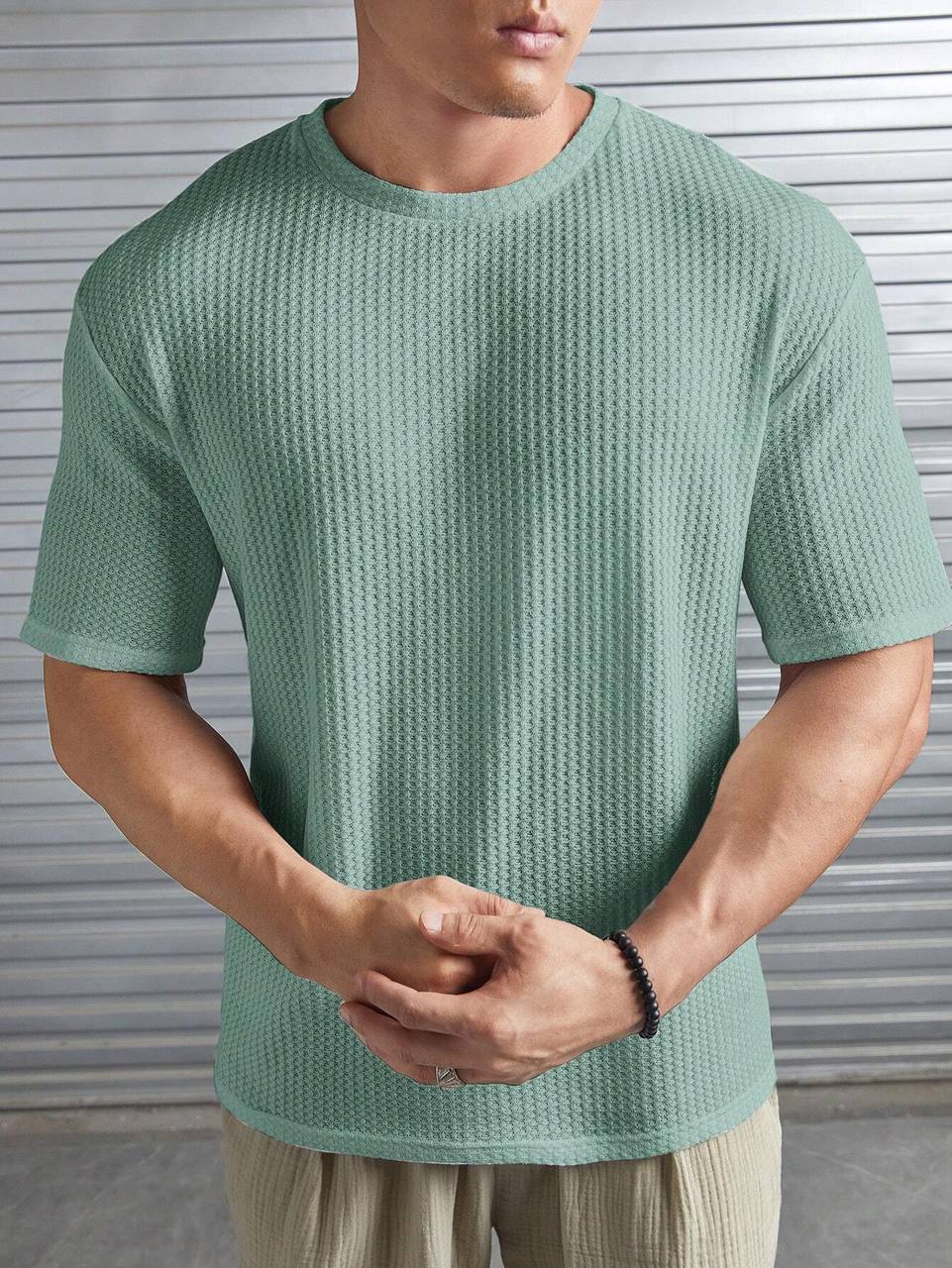 Men's Lightweight Summer Tshirt Light Green Color