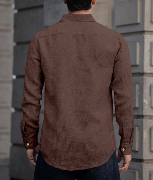 Earth Brown Linen Shirt – Where Comfort Meets Class