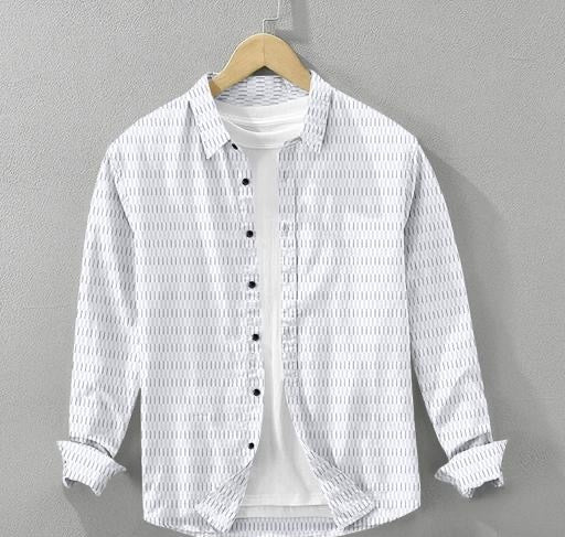 Textured White Shirt – Effortlessly Stylish, Boldly Unique