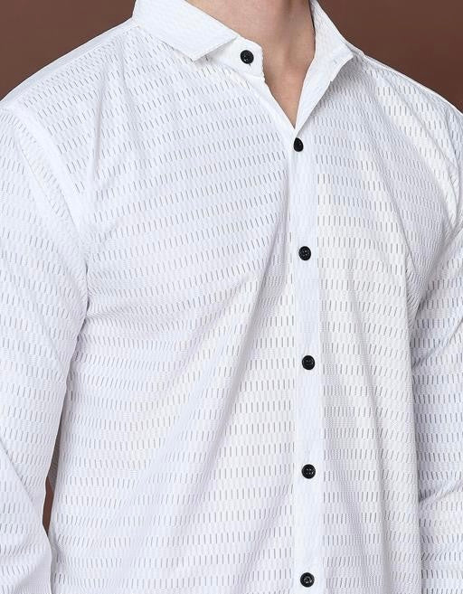 Textured White Shirt – Effortlessly Stylish, Boldly Unique
