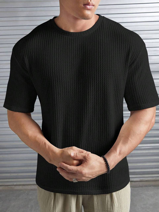 Men's Lightweight Summer Tshirt Black Color