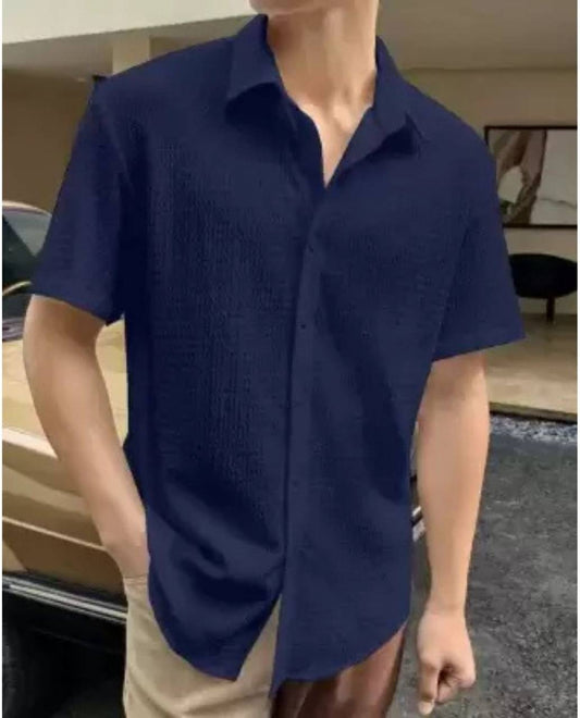 Everyday Cool Mens Casual Summer Shirt Blue Color