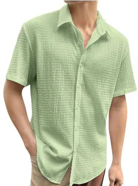 Everyday Cool Mens Casual Summer Shirt Green Color
