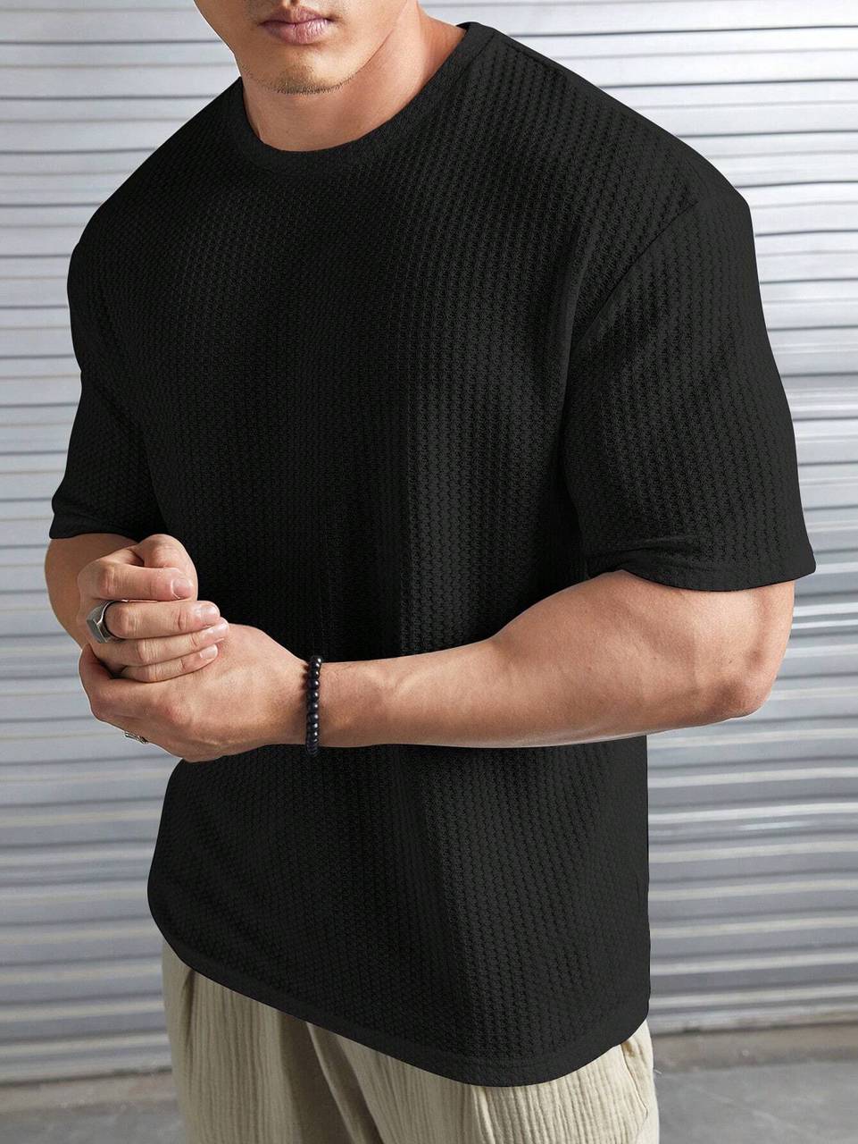 Men's Lightweight Summer Tshirt Black Color