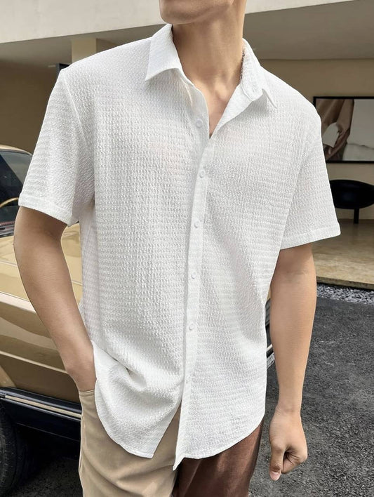 Everyday Cool Mens Casual Summer Shirt White Color