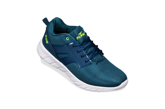 Men's Grey Sports Sneakers Teal Blue – Stylish, Comfortable, and Perfect for Everyday Wear