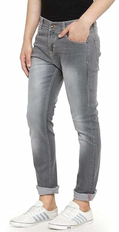 Men's Straight Fit Grey Jeans – Stylish, Comfortable & Versatile Denim
