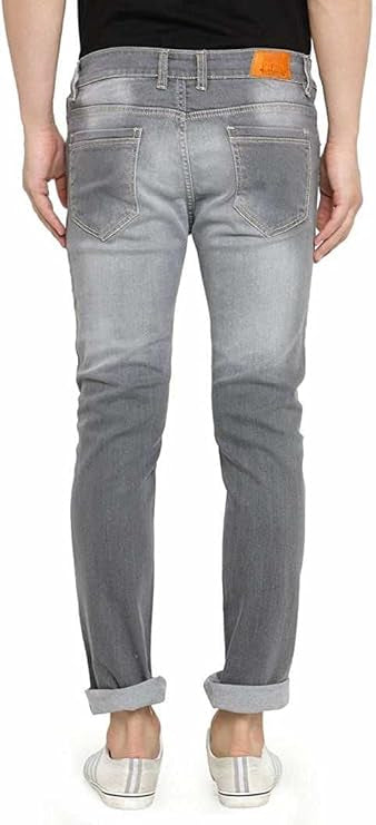 Men's Straight Fit Grey Jeans – Stylish, Comfortable & Versatile Denim