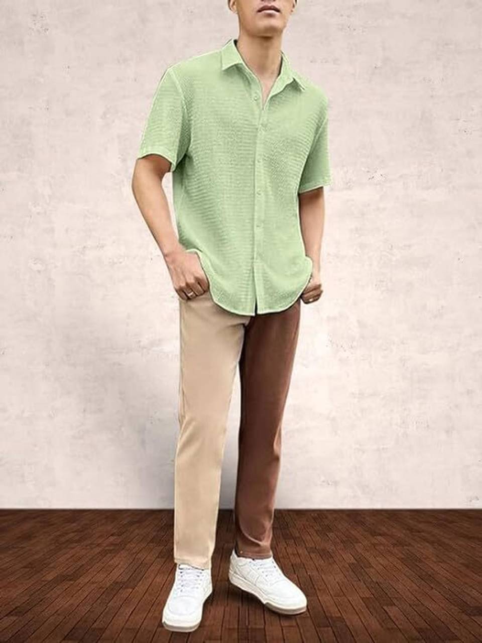 Everyday Cool Mens Casual Summer Shirt Green Color