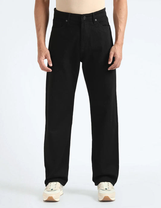 Men's Straight Fit Black Jeans – Stylish, Comfortable & Perfect for Everyday Wear