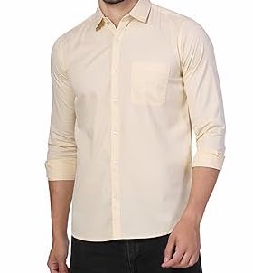 Men's Stylish Solid All Day Fresh Buttondown Casual Shirt - Regular Fit | Plain | Full Sleeve | Cotton Semi Formal Wear