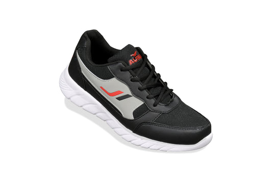 Men's Grey Sports Sneakers Black Color – Stylish, Comfortable, and Perfect for Everyday Wear
