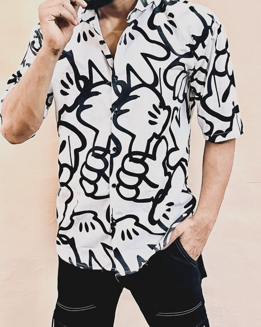 Men’s Relaxed Fit Printed Shirt – Half Sleeve | Summer Essential