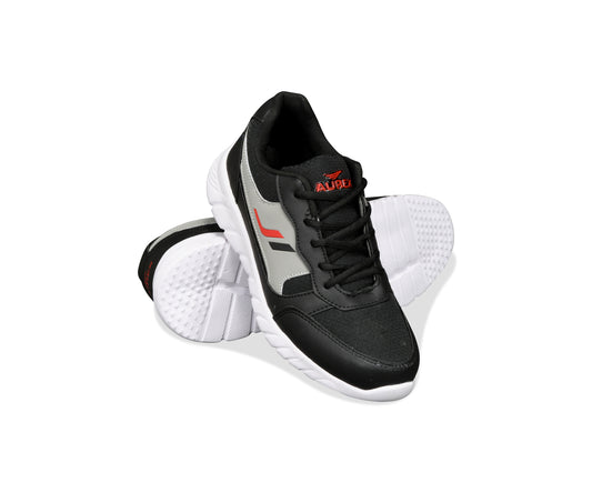 Men's Grey Sports Sneakers Black Color – Stylish, Comfortable, and Perfect for Everyday Wear