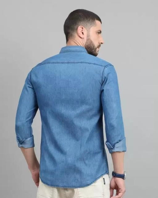 Light Blue Denim Shirt – For the Bold & Stylish