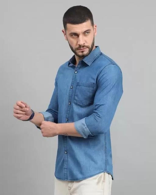Light Blue Denim Shirt – For the Bold & Stylish