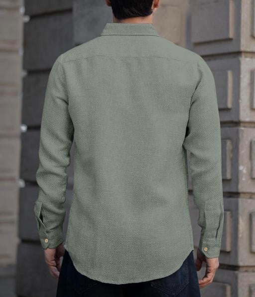 Midnight Grey Linen Shirt – Effortlessly Stylish, Always on Trend
