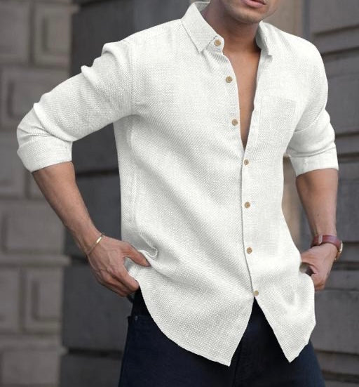 Pure White Linen Shirt – Timeless, Elegant, Effortlessly Cool