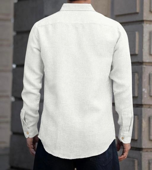 Pure White Linen Shirt – Timeless, Elegant, Effortlessly Cool
