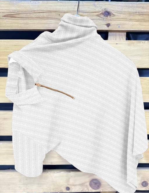 Mens stylish Zip Tee – Crisp Style with a Bold Collar Twist White Color