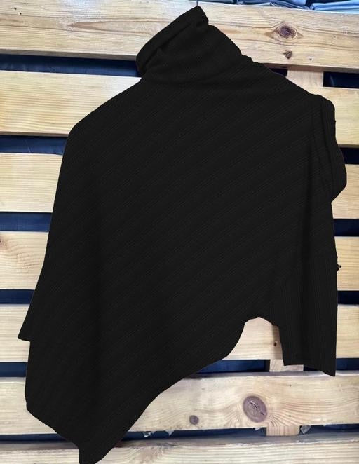 Black Half-Sleeve Tee with Zip Collar – Sleek, Stylish, and Comfortable
