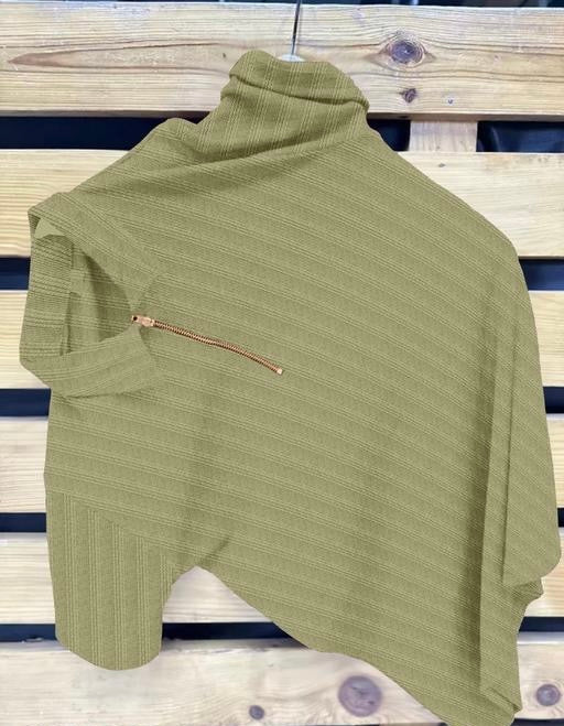 Olive Green Half-Sleeve Tee with Zip Collar – Bold, Casual, and Comfortable