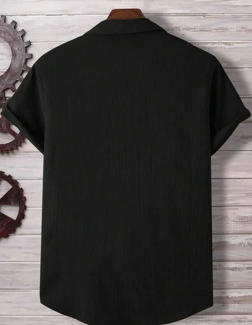 Midnight Black Summer Shirt – Sleek, Cool & Effortlessly Stylish