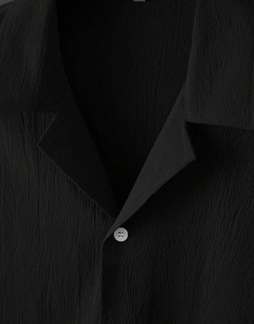 Midnight Black Summer Shirt – Sleek, Cool & Effortlessly Stylish