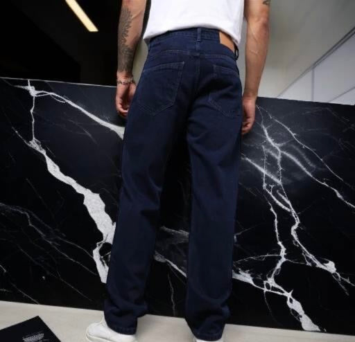 Navy Blue Relaxed Fit Denim Jeans – Comfort Meets Classic Style