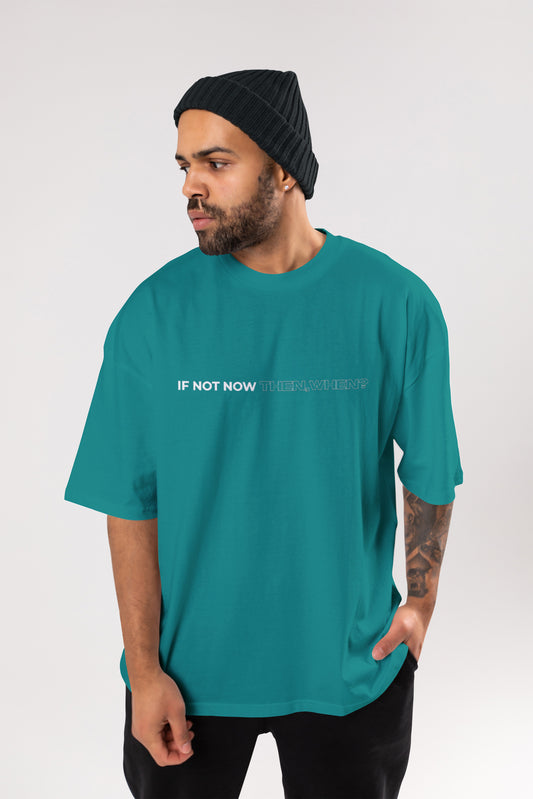 Oversized Anime Printed Drop Shoulder Ace T-Shirt for Men green Color Anime