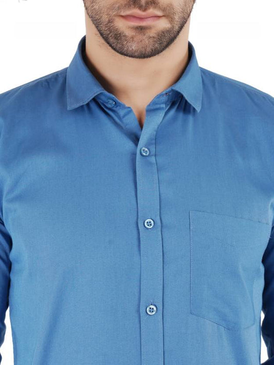Men's Stylish Solid Casual Shirt - Regular Fit and Formal Wear