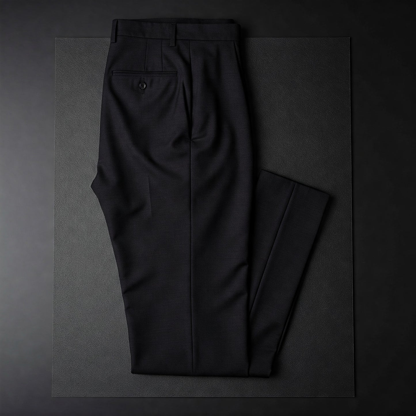 Classic Solid Black Office Pants – Premium Fabric, Sharp Look